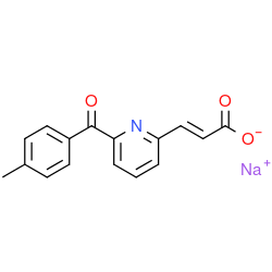 Chemical structure of (E)-3-(6-(4-Toluolyl)-2-pyridyl)-acrylic acid Sodium Salt (CAS 1280197-53-6)